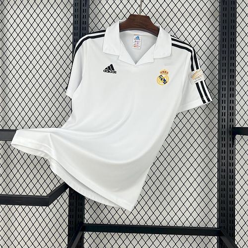 Real Madrid 2001-02 Home UCL Retro Jersey