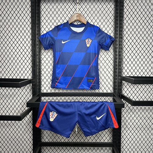 Croatia 2024-25 Euro Away Kids Kit