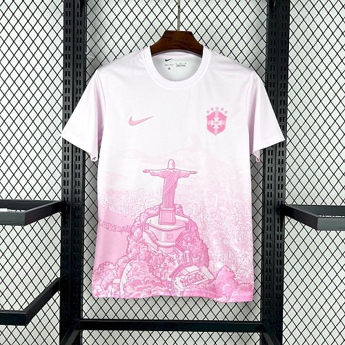 Brazil 2025-26 pink white Football jersey