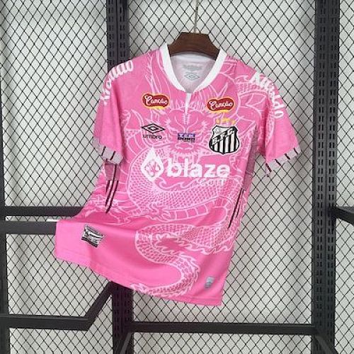 Santos 2025-26 Pink Dragon Special Edition Football Jersey