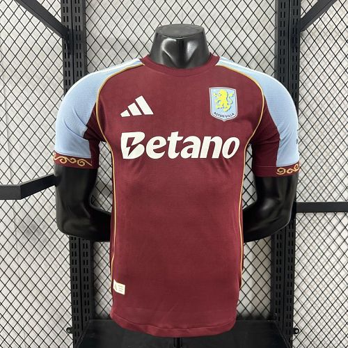 Aston Villa 2025-26 Home Player Version S-XXL