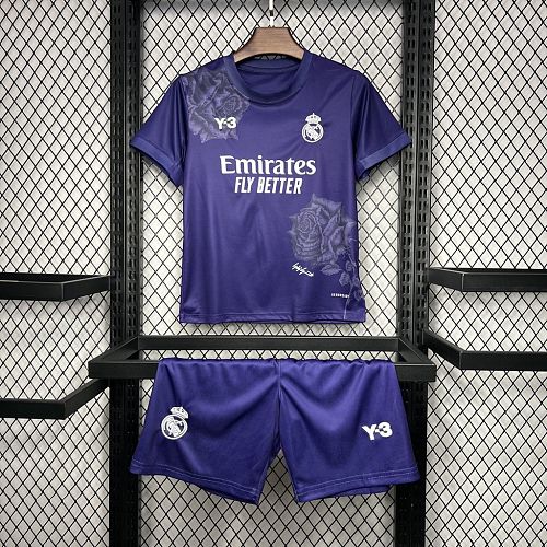 Real Madrid 2024-25 Y3 Rose Special Edition Purple Kids Kit