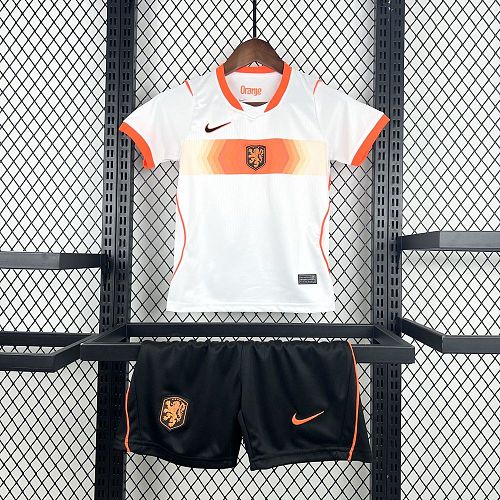 Netherlands 2026 World Cup Away Kids Kit Size：16-28