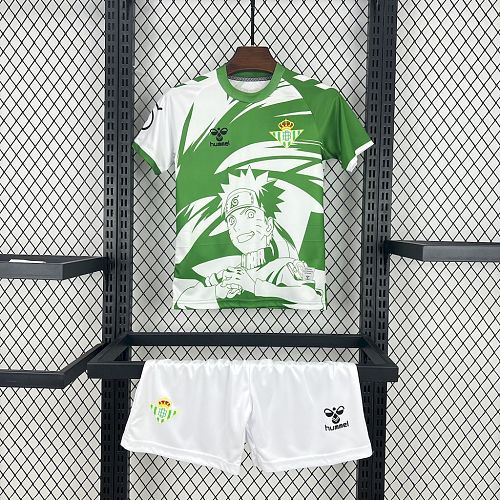 Real Betis 2025-26 Hummel x Limited-edition Naruto Kids Kit