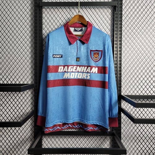 West Ham United 95-97 Away Long Sleeves Retro Jersey S-XXL