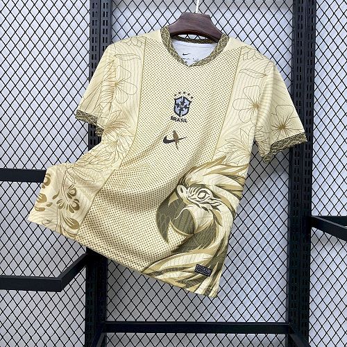 Brazil 25-26 Parrot Edition Football Jersey S-XXL