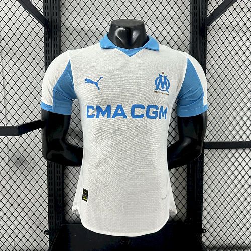 Olympique Marseille 2025-26 Home Jersey Player Version