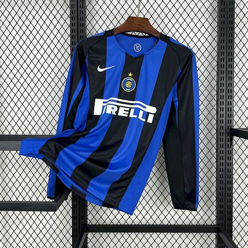Inter Milan 2004-05 Home Long Sleeves Retro Jersey