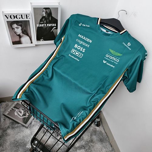 F1 Aston Martin Aramco Cognizant 2025 Fernando Alonso Team Driver T-Shirt S-5XL