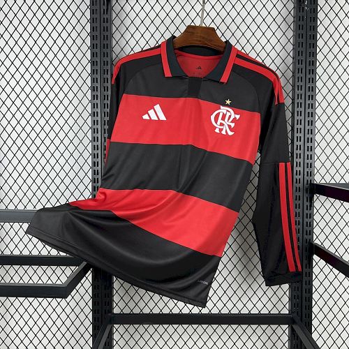 Flamengo 26-27 Home Long Sleeve Football Jersey S-4XL