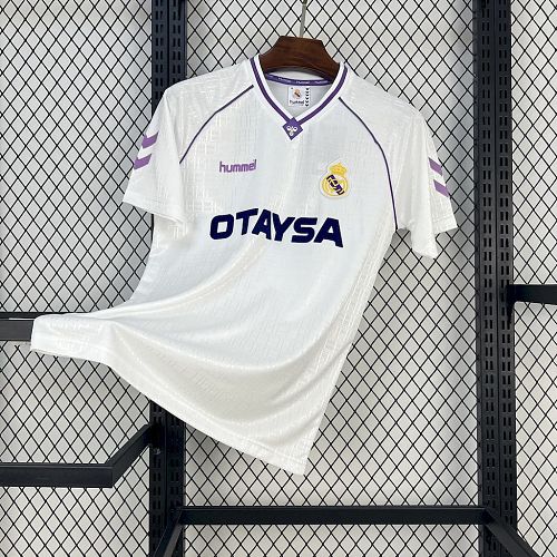 Real Madrid 1990-92 Home Retro Jersey