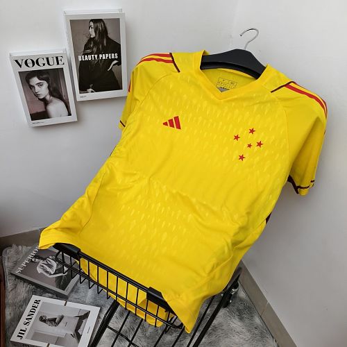Cruzeiro 2024/25 goalkeeper yellow jerseys