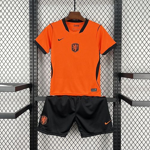 Netherlands 2026 World Cup Home Kids Kit Size：16-28