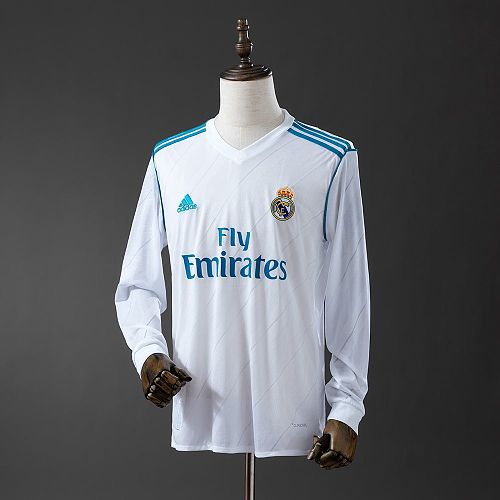 Real Madrid home 2017/18 Long Sleeves Retro jersey