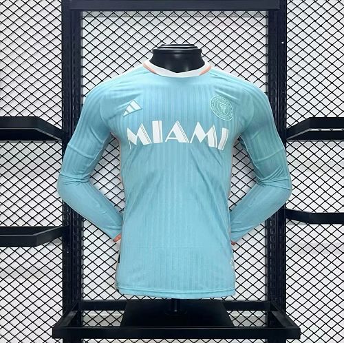 Inter Miami 2024-25 Third Away Long Sleeves Jersey Player Version S-XX