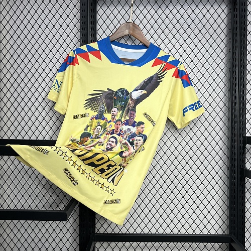 Club America 2024-25 15 Champions Yellow Commemorative Edition  Jersey