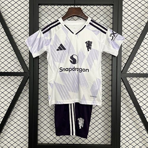 Manchester United 2025-26 Away Kids Kit Size 16-28