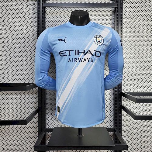 Manchester City 25-26 Home Long Sleeve Player Version S-XXL