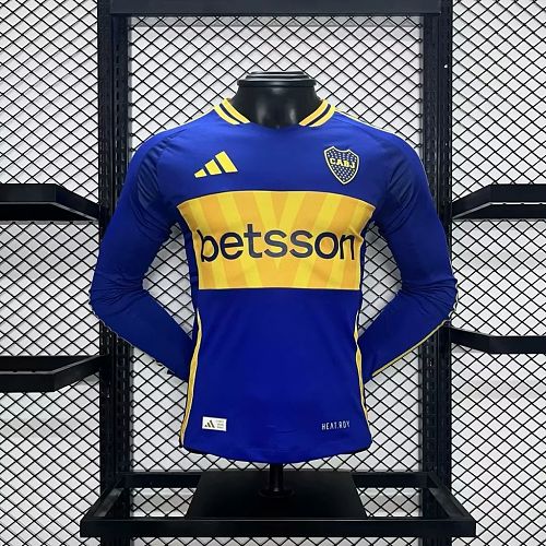 Boca Juniors 2024-25 Home Long Sleeves Jersey Player Version S-XXL