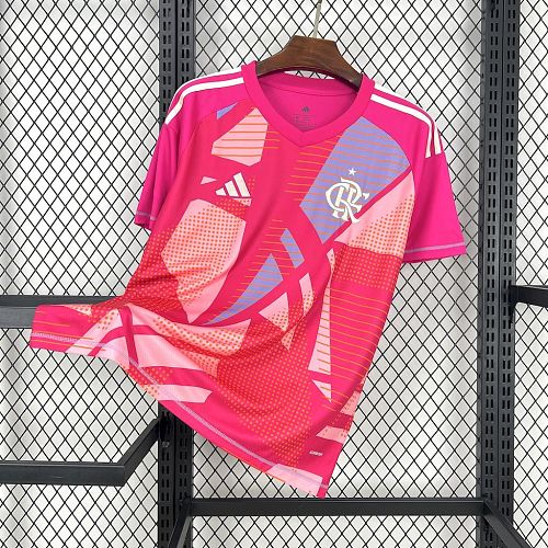 Flamengo 2025-26 Pink goalkeeper uniform Jersey