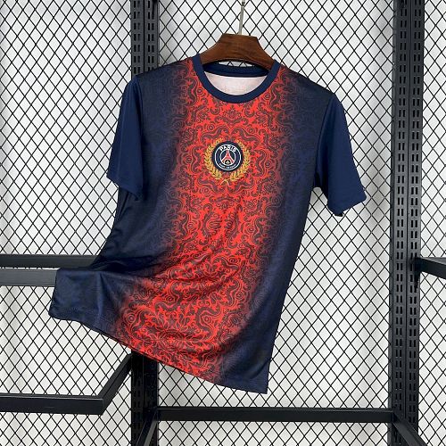 PSG 25-26  CAMPEONES DE EUROPA Red and blue Football jersey