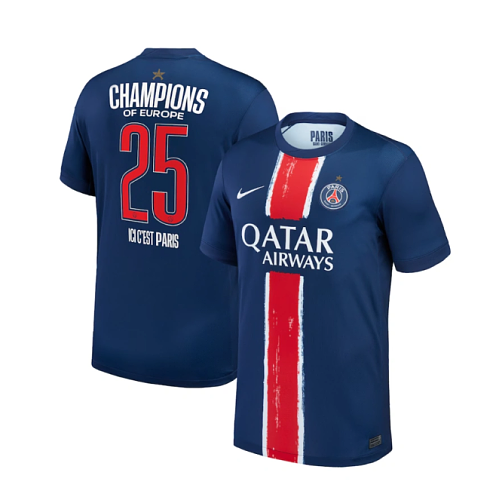 PSG 24-25 Home Stadium Collector's Jersey - Champions of Europe 2025