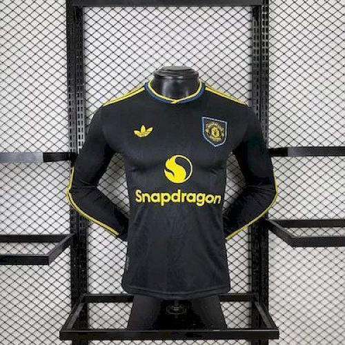 Manchester United 2025-26 Third Long Sleeves Jersey Player Version