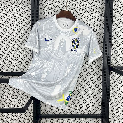 Brazil 2024-25 Special Edition White Football jersey