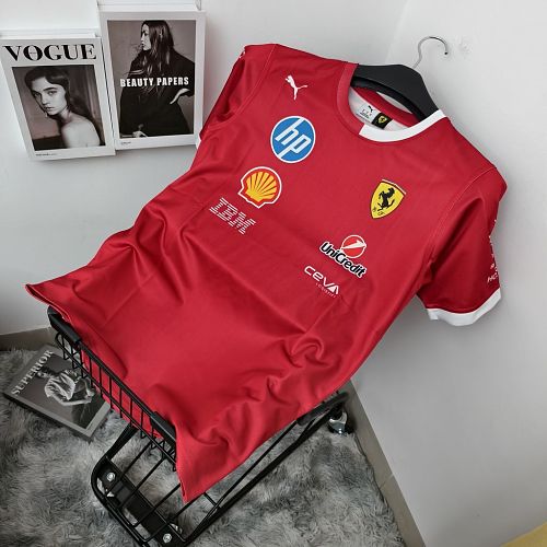F1 Scuderia Ferrari 2025 Drivers Oversized T-Shirt - Red S-5XL