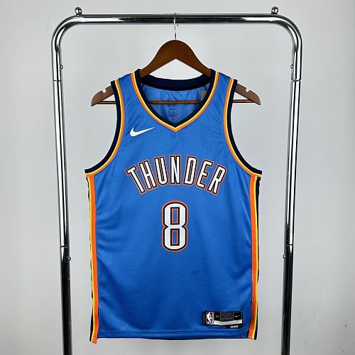 Oklahoma City Thunder 2023 Icon Edition Blue-WILLIAMS8 S-XXL