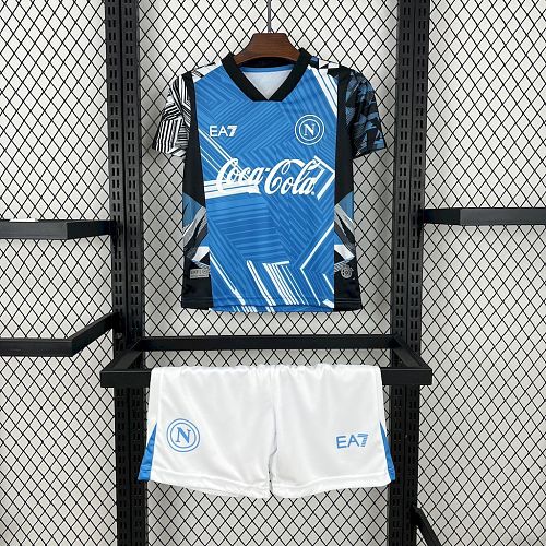 Napoli 2024-25 Coca-Cola Joint edition Kids Kit