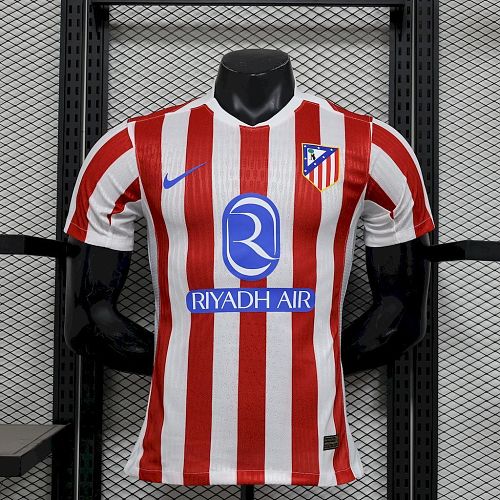 Atletico Madrid 2025-26 Home Jersey Player Version