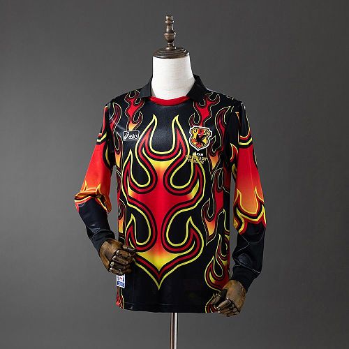 Japan Goalkeeper Red Flame 1998 Retro Jersey