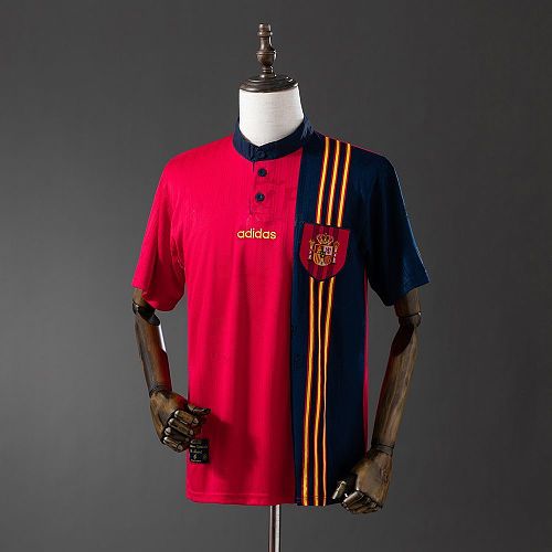 Spain 1996 Home Retro Jersey