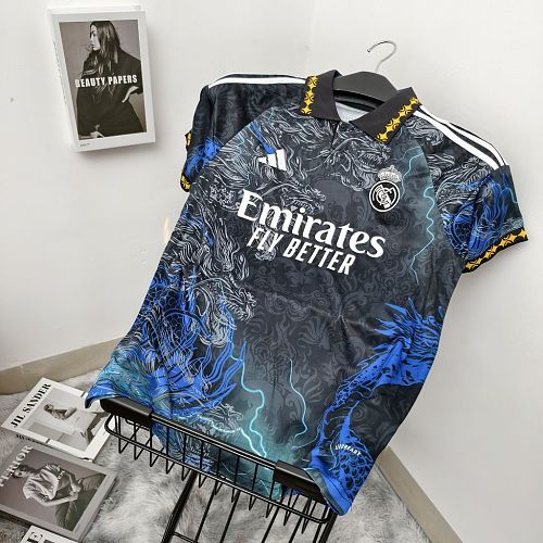 Real Madrid 2024/25 Black Dragon Soccer jerseys