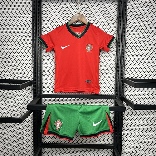 Portugal 2024-25 Euro Home Kids Kit