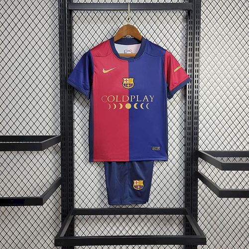 Barcelona 2024-25 Local Sponsor Coldplay Kids Kit