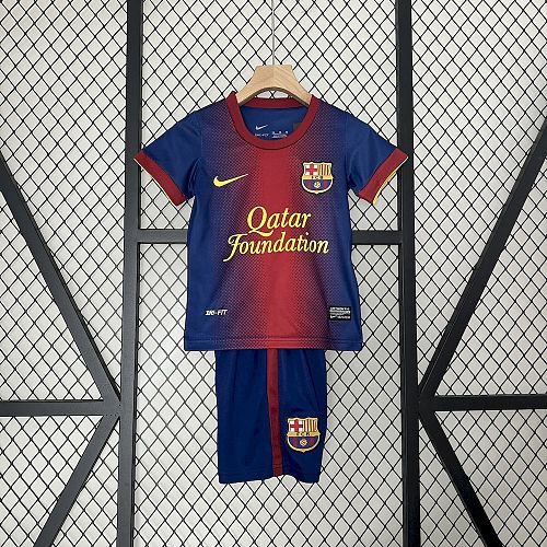 Barcelona 12-13 Home Retro Kids Kit Size：16-28