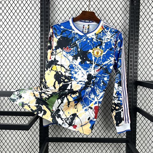 Manchester United x Stone Roses 25-26 Long Sleeve Football Jersey S-XXL