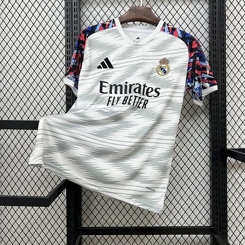 Real Madrid 25-26 Pre-Match White Football Jersey S-XXL