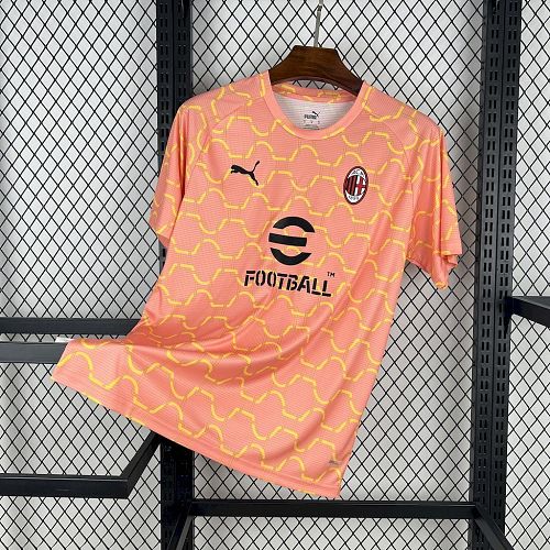 AC Milan 2025/26 Pre-match Orange Football Jersey