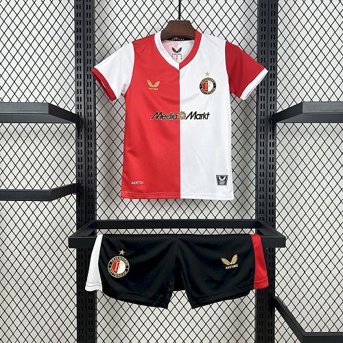 Feyenoord Rotterdam 2025-26 Home Kids Kit