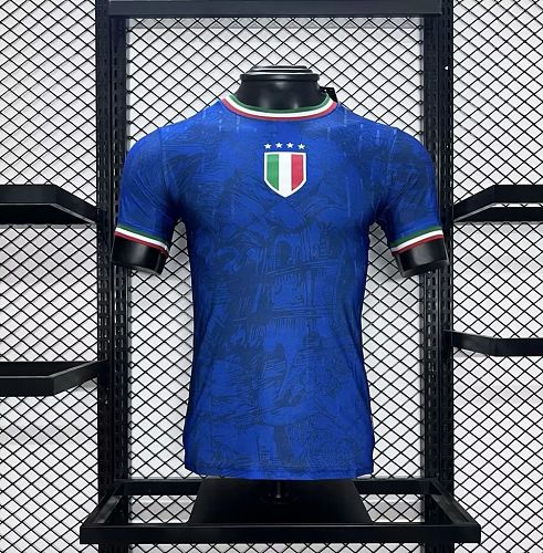 Italy 2024-25 Euro Blue co-branded version Jersey Player Version S-XXL