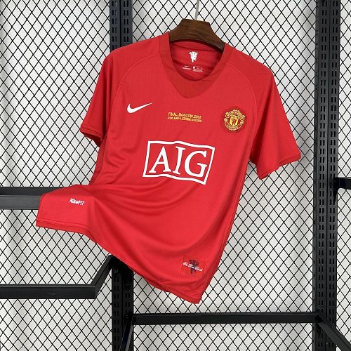 Manchester United 2007-08 Home UCL Retro Jersey