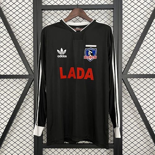 Colo Colo 1991 black long sleeve Retro Jersey S-XXL