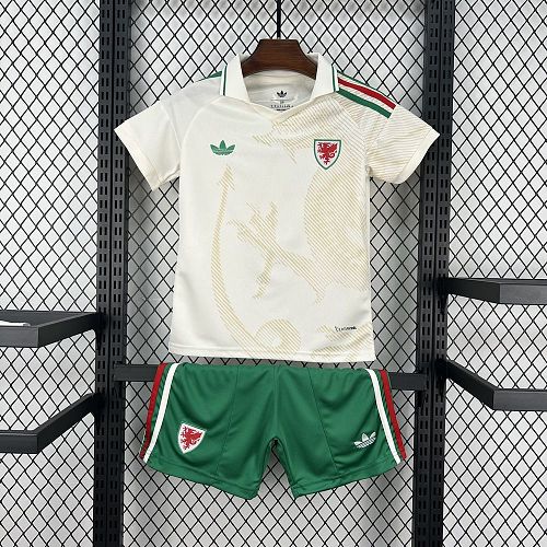 Wales 2026 Away Kids Kit Size：16-28