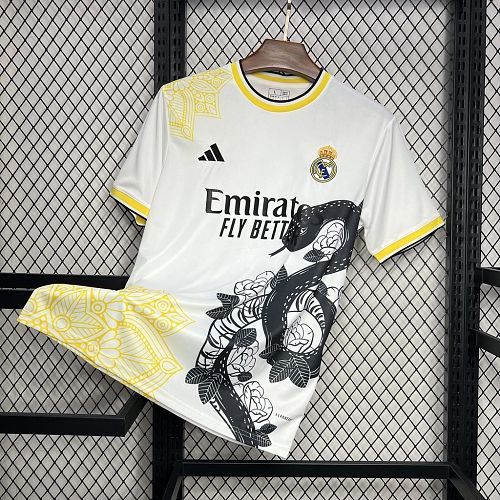 Real Madrid 2024-25 White and black Mamba special edition Jersey S-XXL