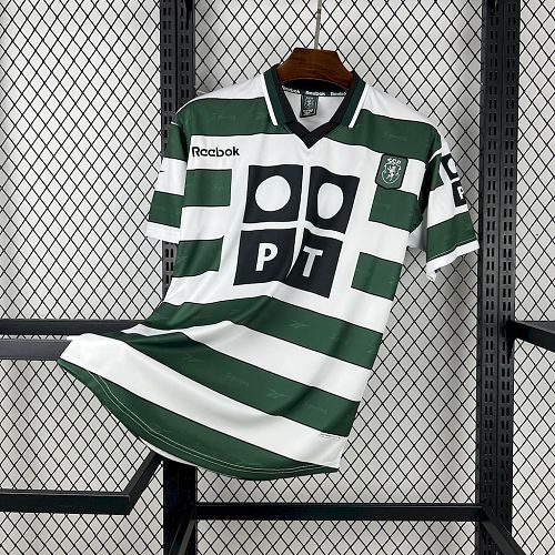 Top 1:1 Sporting CP 2000-01 Home Retro Jersey