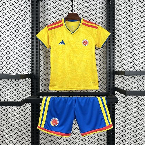 Colombia 2026 World Cup Home Kids Kit Size：16-28