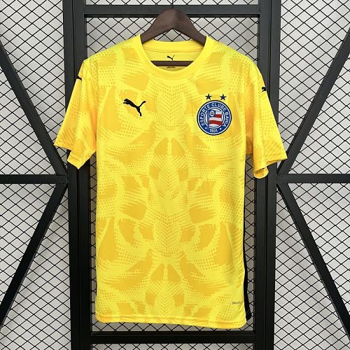 Bahia 2025-26 Goalkeeper Yellow Football Jersey S-4XL